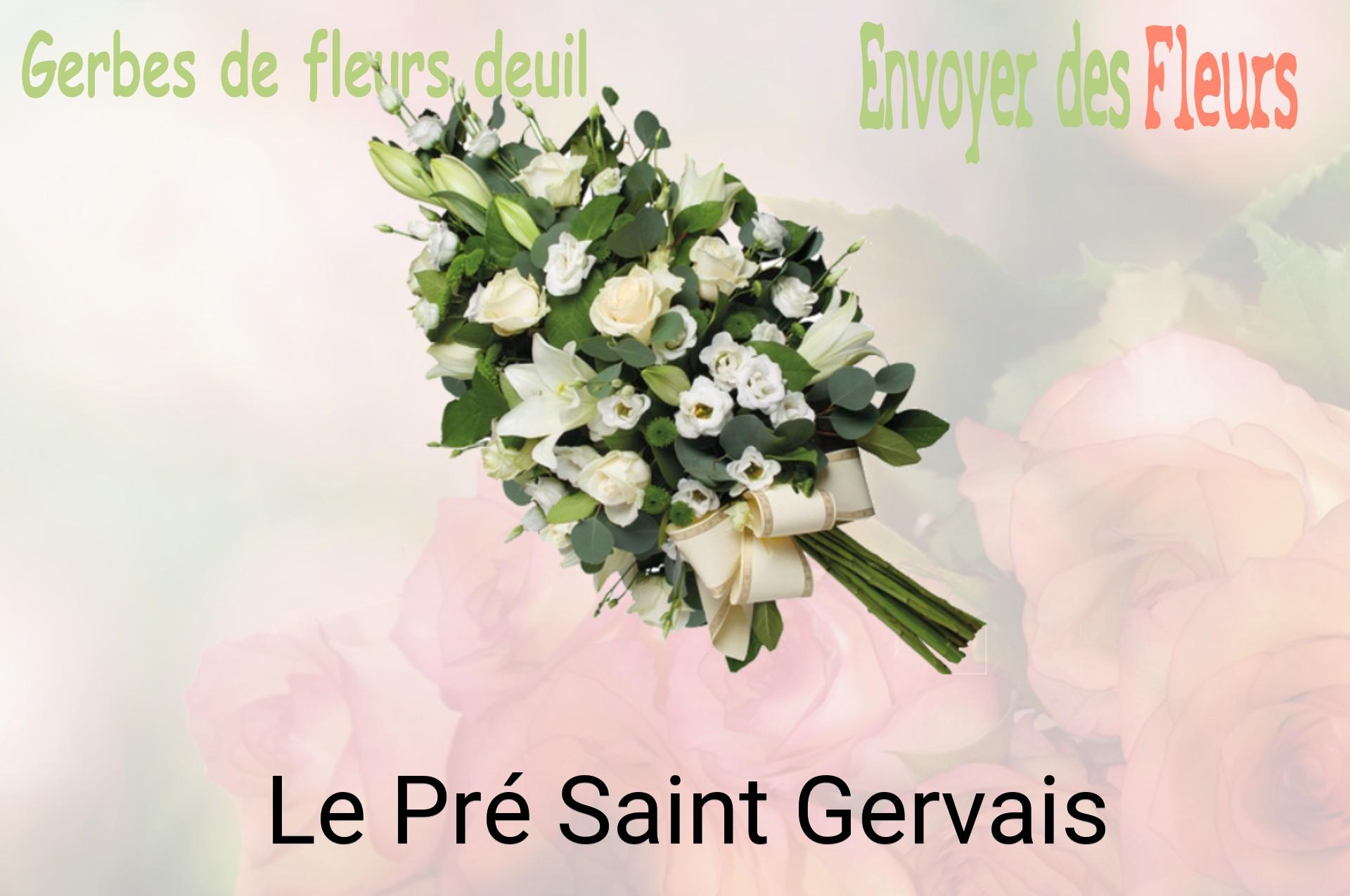 Gerbe de fleurs de deuil livrée à Le Pré-Saint-Gervais